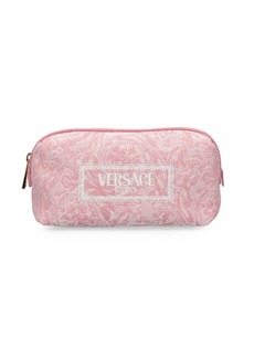 Versace Logo Jacquard Makeup Bag