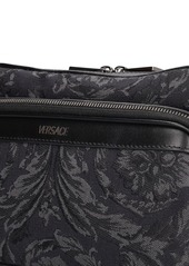 Versace Logo Jacquard Toiletry Bag