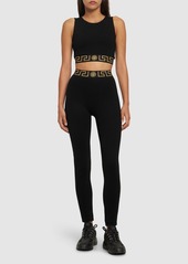 Versace Logo Jersey Leggings