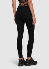 Versace Logo Jersey Leggings