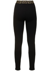 Versace Logo Jersey Leggings