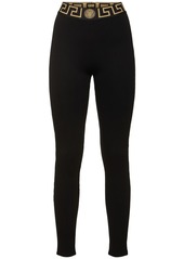 Versace Logo Jersey Leggings