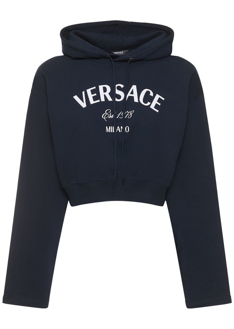 Versace Logo Jersey Sweatshirt