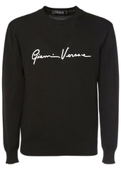 Versace Logo Knit Crewneck Sweater