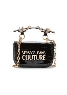 Versace Logo Leather Crossbody Bag