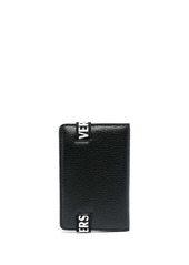 Versace logo-lettering bi-fold leather wallet