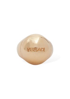 Versace Logo Lettering Bold Ring