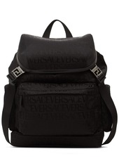 Versace Logo Nylon Backpack
