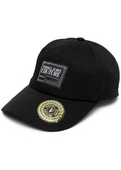 Versace logo-patch cotton cap