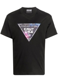Versace logo-patch cotton T-shirt