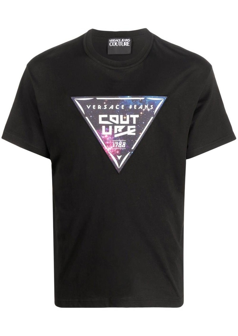 Versace logo-patch cotton T-shirt