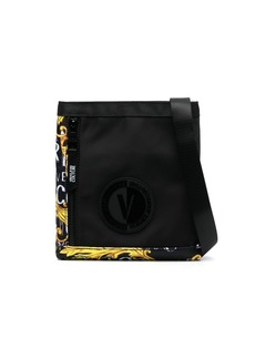 Versace logo-patch detail messenger bag