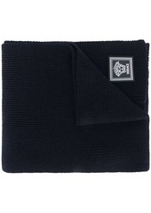 Versace logo-patch scarf
