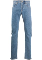Versace logo patch slim-fit jeans