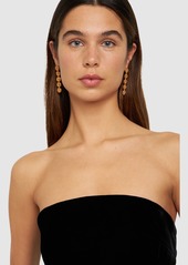 Versace Logo Pendant Earrings