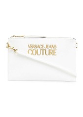 Versace logo plaque clutch bag