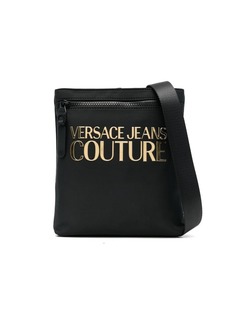 Versace logo-plaque detail messenger bag