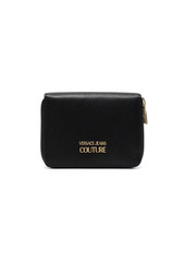 Versace logo-plaque leather wallet