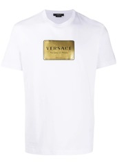 Versace logo-plaque print T-shirt
