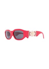 Versace logo plaque rectangular sunglasses