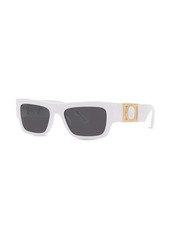 Versace logo-plaque rectangular sunglasses