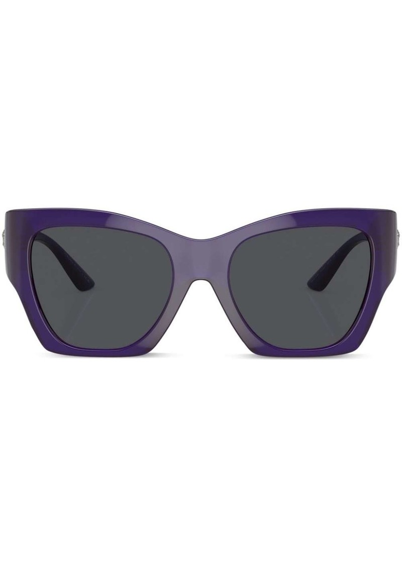 Versace logo-plaque square-frame sunglasses