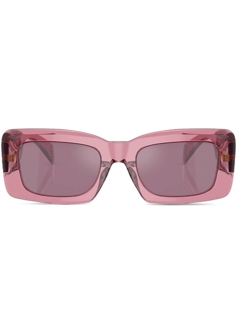 Versace logo-plaque square-shape sunglasses