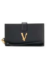 Versace logo plaque wallet