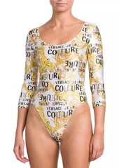 Versace Logo-Print Bodysuit