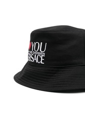 Versace logo-print bucket hat