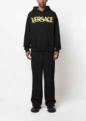 Versace logo-print cotton hoodie