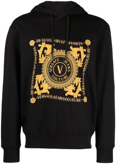 Versace logo-print cotton hoodie