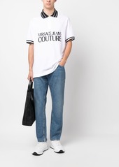 Versace logo-print cotton polo shirt