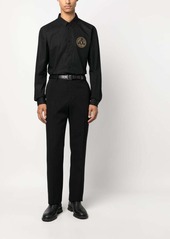 Versace logo-print cotton shirt