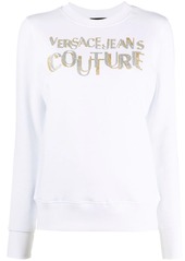 Versace logo-print cotton sweatshirt