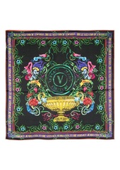 Versace logo-print detail scarf