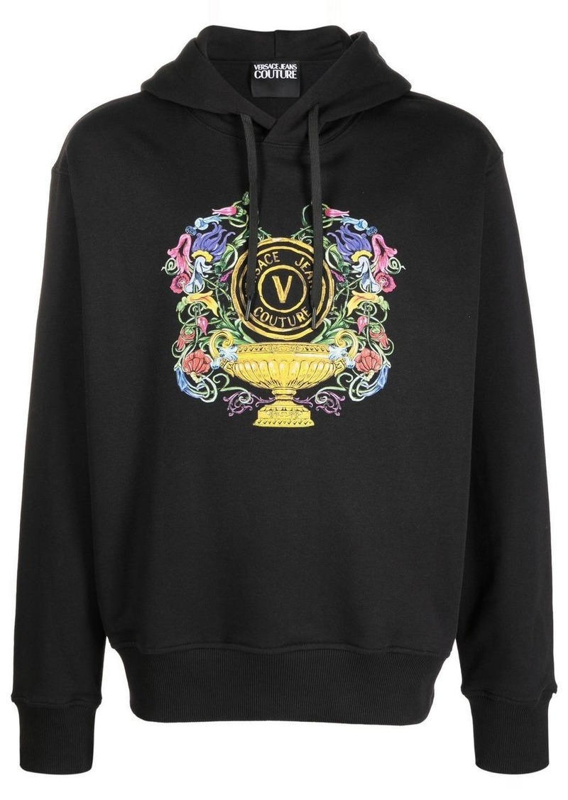 Versace logo-print hoodie