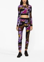 Versace logo-print leggings