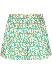 Versace Allover silk shorts