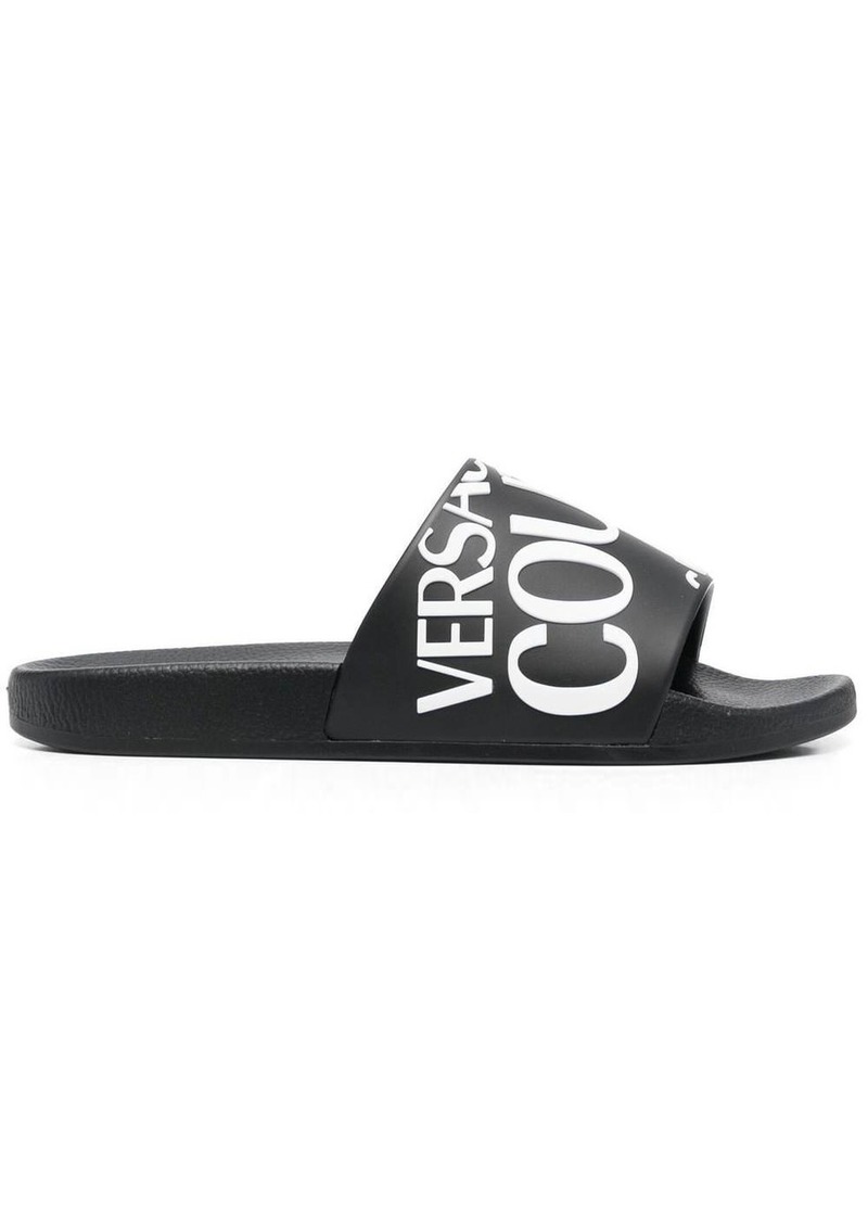 Versace logo-print slides