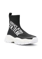 Versace logo-print sock-style sneakers