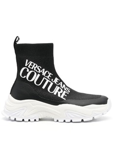 Versace logo-print sock-style sneakers