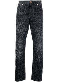 Versace Allover straight-leg jeans
