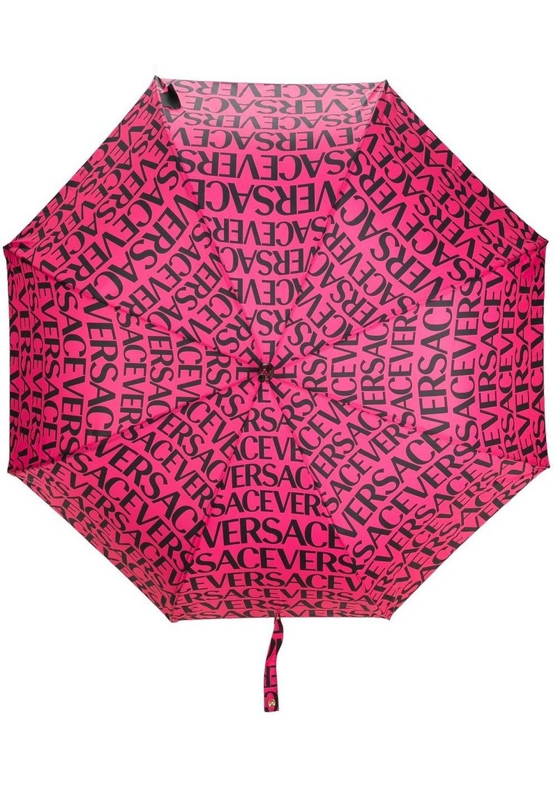 Versace logo-print umbrella