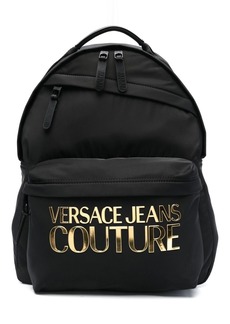 Versace logo-print zip-up backpack