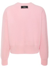 Versace Logo Rib Knit Crewneck Sweater