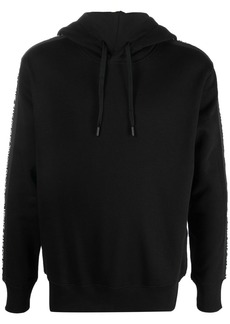 Versace logo-tape pullover hoodie