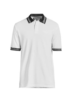 Versace Logo-Trim Polo Shirt