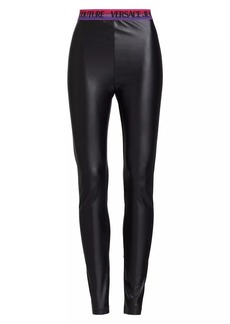 Versace Logo Waist Leggings