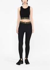 Versace logo-waistband leggings